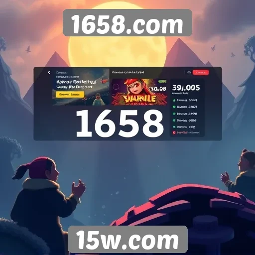 Navegação e interface do usuário em 1658.com